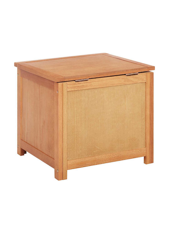vidaXL Wooden Decorative Trunk Beige 50x45x45cm