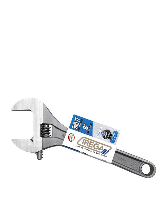 Chrome Adjustable Wrench Increased Opening Dim 211 Opening 39 Mm