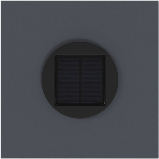vidaXL Set 2 Solarleuchten Warmes Weiß mit Fotokontakt 18cmx18cmx80cmcm