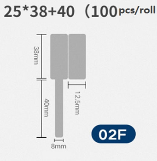 Niimbot B21/b3s Cable Labels 25*38mm 100 Pieces