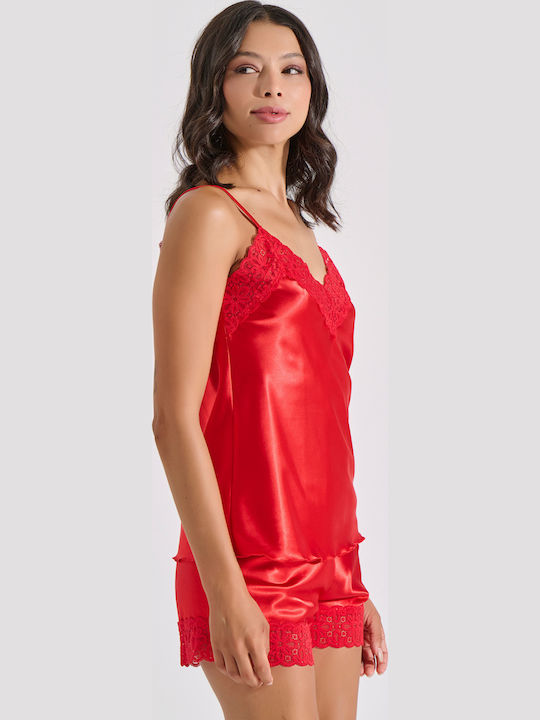 Milena by Paris Winter Babydoll Red