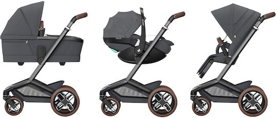 Maxi-Cosi Fame Twillic Бебешка количка 2 в 1 Графит 13.5кг