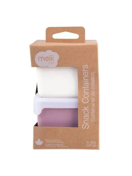 Melii Microwave Silicone Lunch Box Multicolour 2pcs