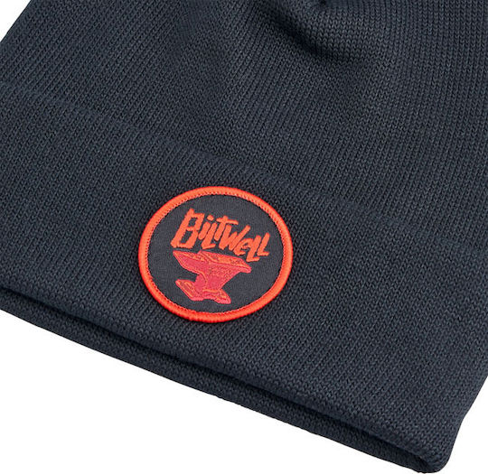 Beanie Unisex Σκούφος Πλεκτός σε Μαύρο χρώμα