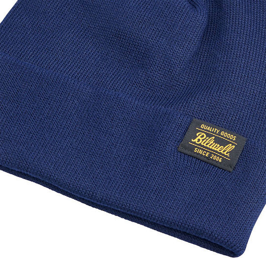 Beanie Unisex Σκούφος Πλεκτός σε Navy Μπλε χρώμα