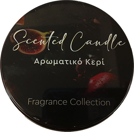 Erycandles Χριστουγεννιάτικο Μεταλλικό Κερί Μαύρο 12x7εκ.