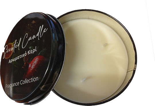 Erycandles Christmas Metallic Red Candle 12x7cm
