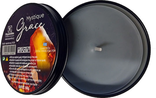 Erycandles Χριστоулгенски свещи и свещници Метален Свещ Черен 8x5см.