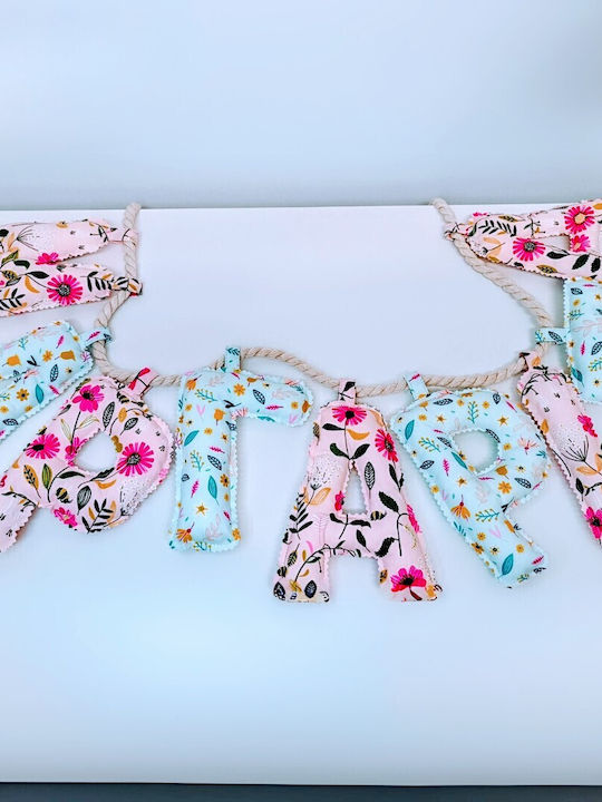 Magnolia Handmade Παιδικό Διακοσμητικό Banner από Ύφασμα
