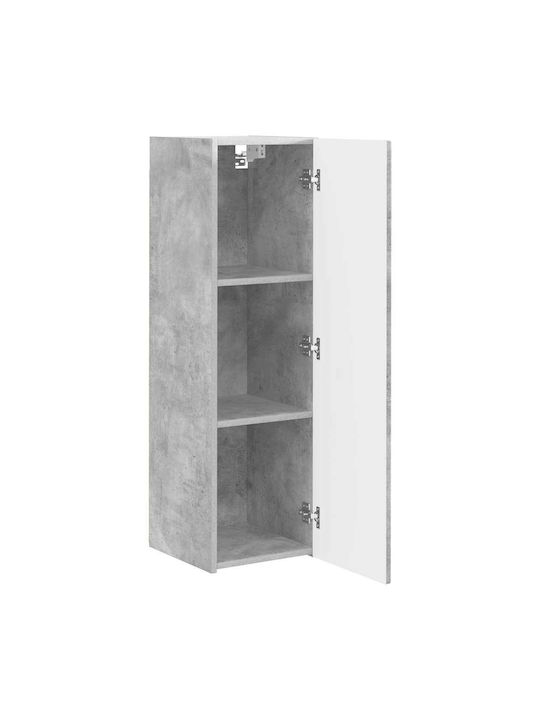 Wand Wohnzimmer Vitrine aus Spanplatte Graue 30x31x100cm