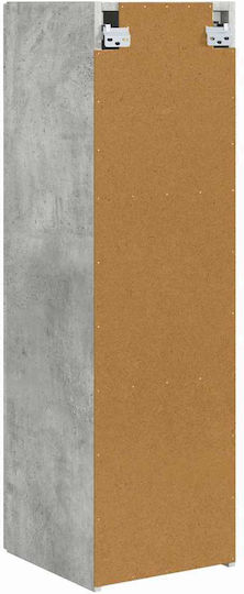 Wall Living Room Cabinet made of Particle Board Grey 30x31x100cm