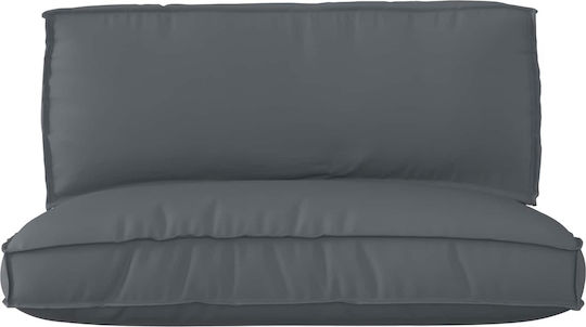 vidaXL για Παγκάκι Παλέτας Ανθρακί 2τμχ 120x80εκ.
