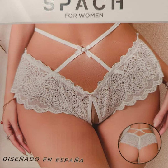 Chilot Sexy Dantelat Pentru Femei Alb