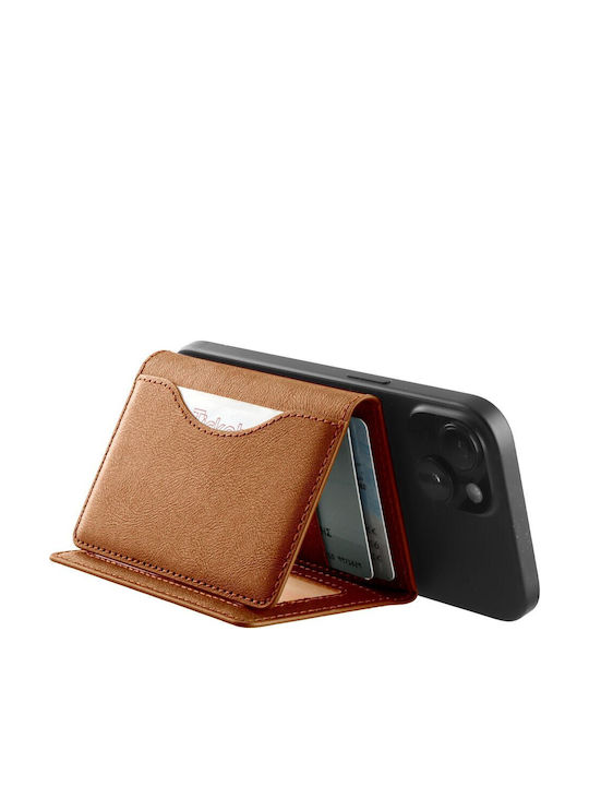Leather Men's Wallet Cards with RFID Brown