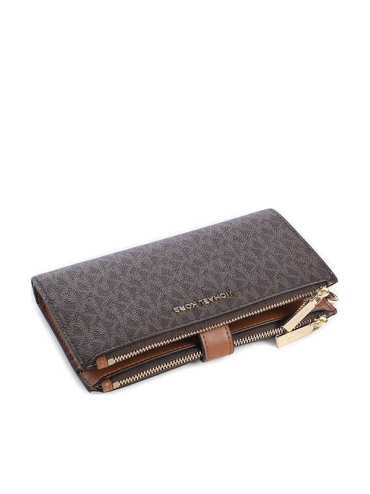 Wristlet Μεγάλο Γυναικείο Πορτοφόλι Καφέ