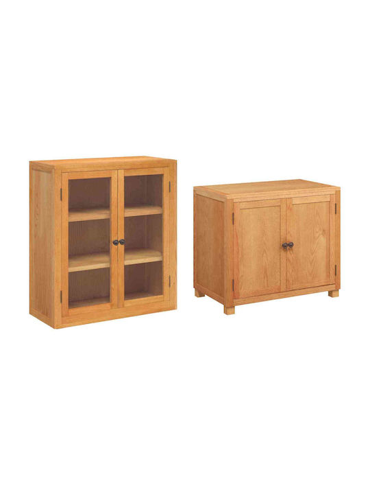 Dulap De Depozitare Pentru Birou Din Lemn Maro 80x50x160cm