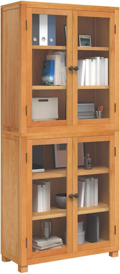 vidaXL Büroaufbewahrungsschrank aus Holz Braune 80x35x185cm