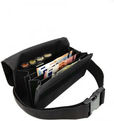 Plastic Waiter Waist Bag / Pouch with 8 Number of Spit 22.5x6.5x11cm Pw8