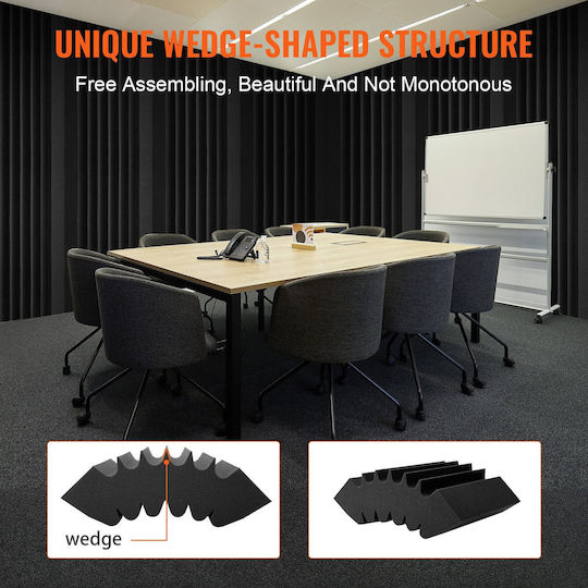 Vevor Σετ Ηχοαπορροφητικών (4τμχ) σε Σχέδιο Wedge 16.5cm x 6.3cm x 120mm