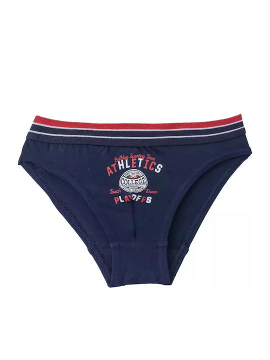 Minerva Playoffs Kids' Set with Briefs Marine-white-grey Mel