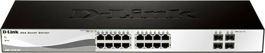 D-Link DGS-1210-20/E v1 Managed L2 Switch με 20 Θύρες Gigabit (1Gbps) Ethernet και 4 SFP Θύρες