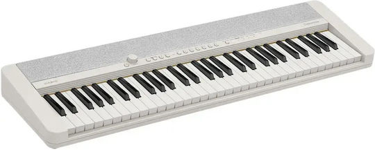 Casio Keyboard CT-S1 with 61 Dynamic Keys with Stand, Headphones and Music Stand White & Τροφοδοτικό