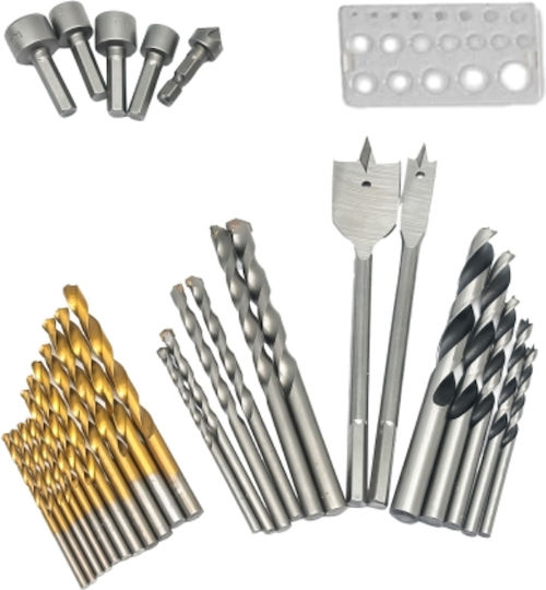 Energizer Set of 30 Drills Titanium for Wood, Metal and Masonry