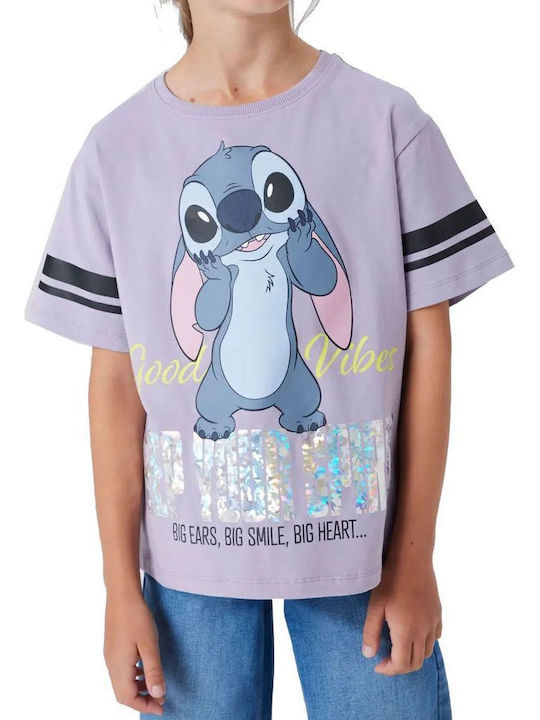 Tricou pentru copii Violet Stitch
