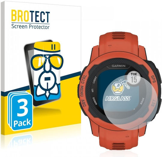 Brotect Airglass Displayschutzfolie für das Garmin Instinct 2S 3Stück