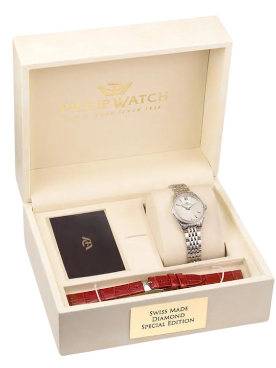 Philip Watch Women's Watch 28mm Battery with Silver Stainless Steel Bracelet