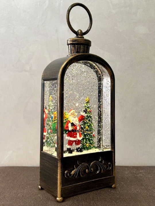 Crăciun Iluminată Ornamental Lampă facială cu Moș Crăciun 9x5x23cm 1buc