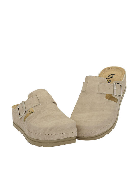 Comfort Way Shoes Γυναικεία Ανατομικά Σαμπό Μπεζ