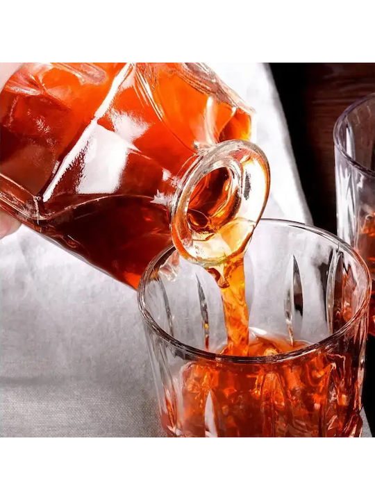 Vilde Glass Whiskey Decanter with Stopper & Glasses 900ml 5pcs