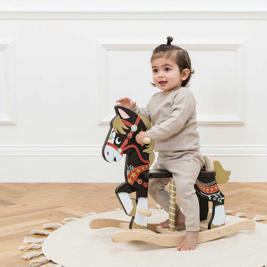 Wooden Rocking Toy Horse Brown