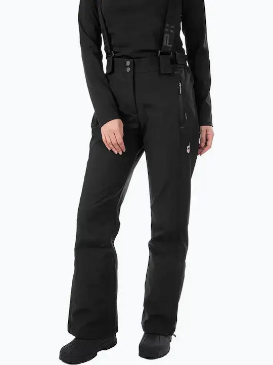 VELENBLF44 Pantaloni de schi și snowboard pentru femei Ski & Snowboard Coajă moale Negru