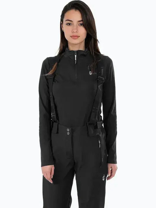 VELENBLF44 Pantaloni de schi și snowboard pentru femei Ski & Snowboard Coajă moale Negru