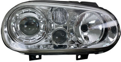 Front Lights Vw Golf Iv R32 Chrome Without H7 Bulbs Set 2 Pieces Swv02d