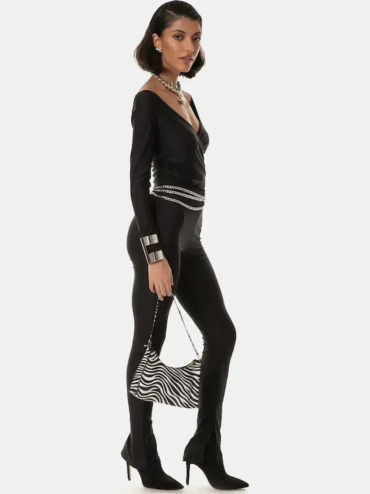 Set Blouse Black Trousers Size M
