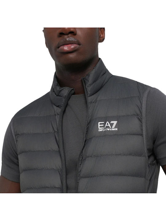 Sleeveless Winter Jacket Puffer Charcoal