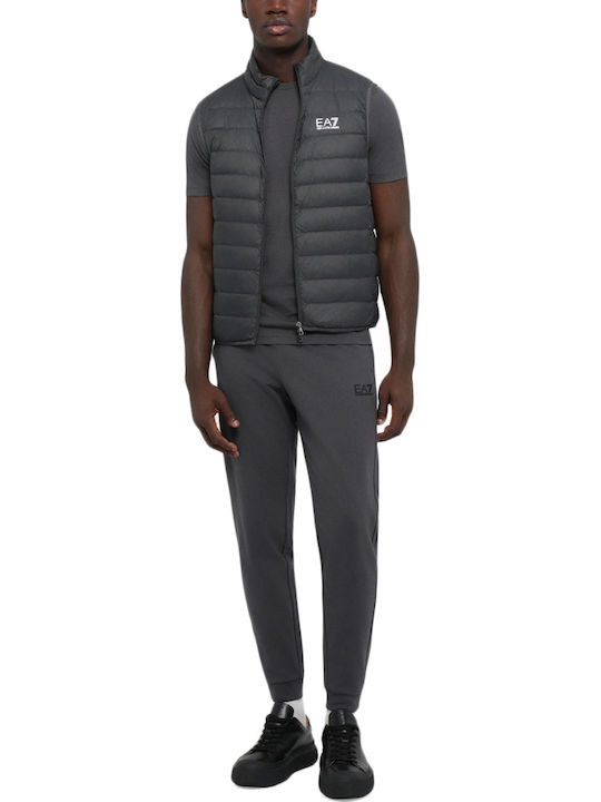 Sleeveless Winter Jacket Puffer Charcoal