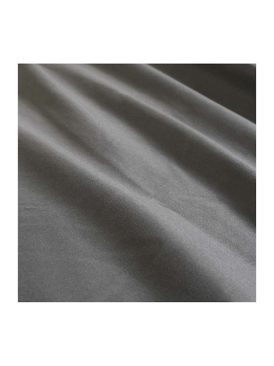 Cannon Sheet Set with 2 Pillowcases Super-Double with Elastic 160x200+35cm. Dark Grey 3pcs