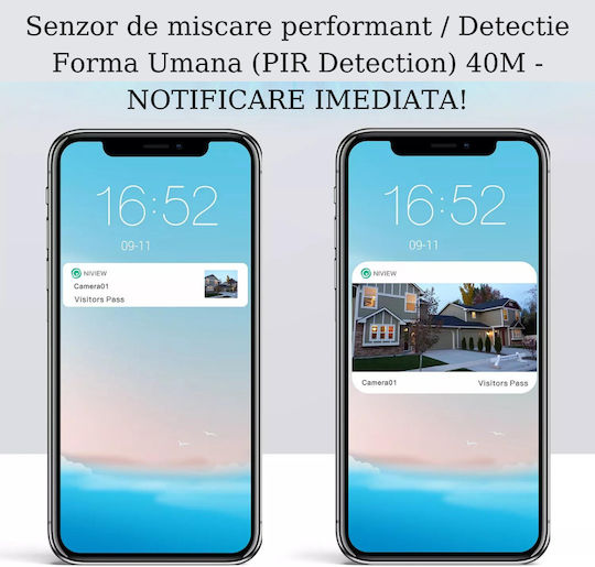 Cameră de Supraveghere 4G 4K Ultra HD Cameră Dublă 4MP+4MP Zoom Optic 20x Încărcare Solară Rotire Controlată prin Aplicație Rezistentă la Apă IP66