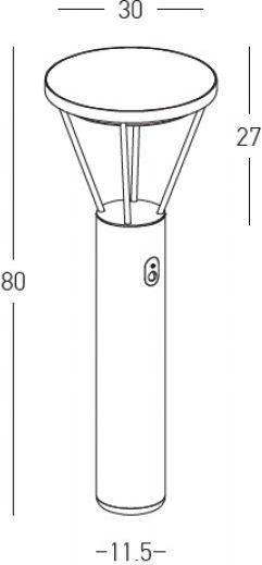 Zambelis Lights Соларна Светлина 5W 3000К IP54