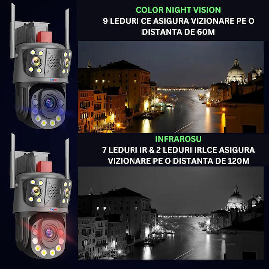 4g Surveillance Camera 10k 20mp 100x Zoom 3 Lenses App Control Two-way Communication Auto Tracking Multi Lens