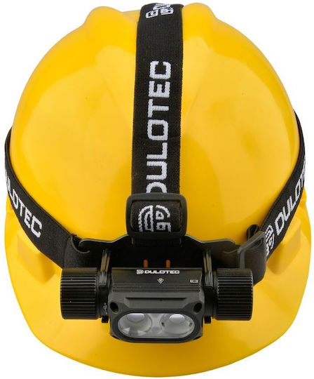 Dulotec Επαναφορτιζόμενος Φακός Κεφαλής LED IP44 με Μέγιστη Φωτεινότητα 1200lm