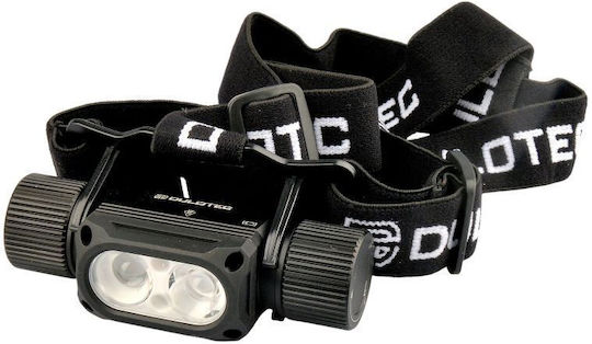 Dulotec Επαναφορτιζόμενος Φακός Κεφαλής LED IP44 με Μέγιστη Φωτεινότητα 1200lm