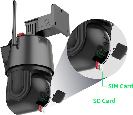 4g Surveillance Camera 10k 20mp 100x Zoom 3 Lenses App Control Two-way Communication Auto Tracking Multi Lens