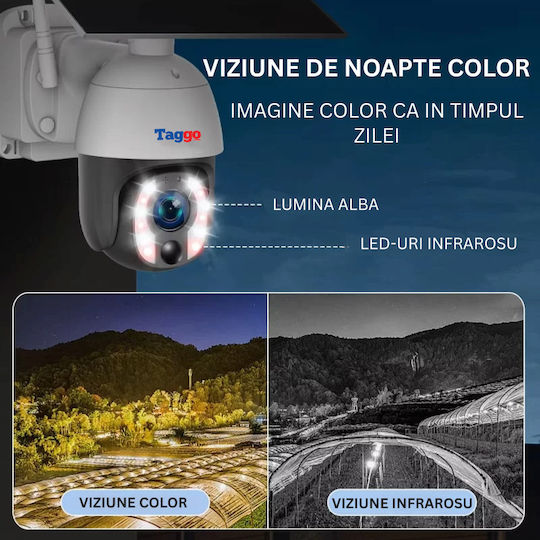 Cameră de Supraveghere Panou Solar 8MP Conexiune Cartelă SIM 4G Zoom Optic 20x Comunicare Bidirecțională