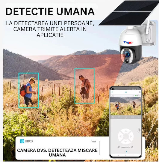 Cameră de Supraveghere Panou Solar 8MP Conexiune Cartelă SIM 4G Zoom Optic 20x Comunicare Bidirecțională