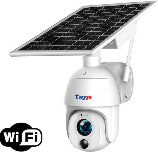 Wi-Fi Камера За Наблюдение Соларен Панел 8MP 20x Оптичен Зуум Метална Конструкция IP66 Защита Двупосочна Комуникация Моментални Известия При Засичане На Човек